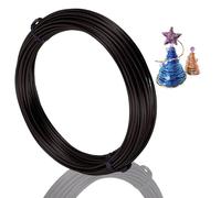 12 Gauge 2mm Black Aluminum Craft Wire, 30m - Bendable, Flexible for Jewellery, Floristry & Modelling