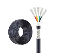 12 Gauge 4 Conductor Optional Shielded Wire 12AWG PVC Insulated Electronic Wire UL Certified Tinned Copper Wire Multi-core Signal Wire For Car Battery Solar Panel(50ft)