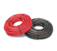12 Gauge CCA Automotive Battery Cable - 50FT Black/Red 12 AWG Copper Clad Aluminum Wire for Car, RV, Marine, Electrical, 12V 24V Systems, Flexible Silicon Insulated Wire for Automotive Wiring and DIY