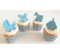 12 Gorgeous Sugar Baby Boy Cake Decorations- Made with Love & Imagination in The UK!