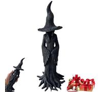 12" Gothic Halloween Witch Statue, Hand-Painted Enchanting Witch Statue: The Guardian of Your Home, Cracker Barrel Witch Resin Figurines, Retro Magician Decor, Dark Fantasy Ornament(12in/30cm)