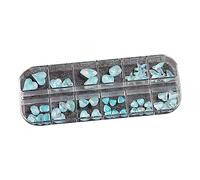 12 Grids 3D Crystal Nails Jewelry Manicure Decals Nail Art Tips Rhinestones Decorations Accessory Stones Accessories Translucent Stones