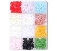12 Grids 3D Sheets Nails Art Charms Bowknot Nail Charms Resin Mixed Shape Nails Art Common Nails Art Decoration for Party