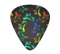 12 Guitar Pick Set Guitar cool dinosaur Plectrums For Every Guitarist Picks Sized 0.46, 0.71, 0.96 mm For Electric Guitar, Acoustic Guitar And Bass