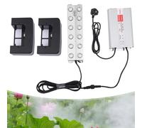 12 Head Ultrasonic Mist Maker, 220V Ultrasonic Fogger, Mist Humidifier with a IP67 Buoy and 400W Power, Fog Machine for Horticulture, Home, Pets, Plants