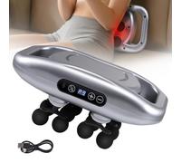 12 Heads Electric Handheld Massagers,9 Modes 9 Speeds Muscle Vibration Massager with Red Light,HD Display Screen, 10-min Timer,Recharge Handheld Massagers,Whole Body Muscle Massage for Home Office