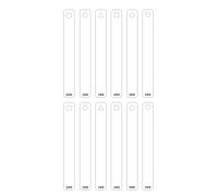 12 Heavy Duty Acrylic Roller Depth Guide Accessories for Consistent Clay Thickness in Pottery and Baking Applications