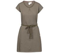 Trespass Womens Tie Belt At Waist Round Neck Pleat Cap Sleeves Dress - Lidia