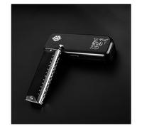 12-Hole 48 Tones C Key Chromatic Black Harmonica For Professional Player Students Beginner Harmonicas for Beginners