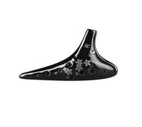 12-Hole Alto C Ocarina, Premium Ceramic Musical Instrument for Performance and Professionals, SC-Ocarinas porcelain(Flower SC)