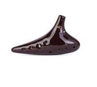 12-Hole Alto C Ocarina, Premium Ceramic Musical Instrument for Performance and Professionals, SC-Ocarinas porcelain(Classic AC)