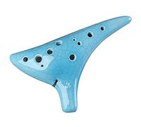 12-hole Alto C Tone Ceramic Ocarina Reinforced Professional Green Cracked Ocarina Musical Instrument ocarina instrument