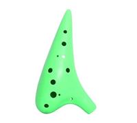 12 Hole Blue Ocarina Plastic Alto C Tone Mini Ocarina Flute Musical Woodwind Instruments With Neck Strap Cord (Color : Green)