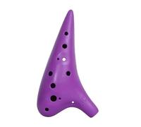 12 Hole Blue Ocarina Plastic Alto C Tone Mini Ocarina Flute Musical Woodwind Instruments With Neck Strap Cord (Color : Purple)