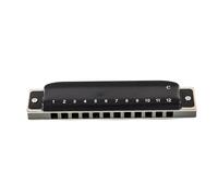 12 Hole Blues Harmonica Diatonic Black C Key