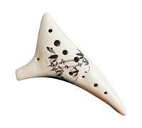 12 Hole Ceramic Ocarina in C Musical Instrument Starter for Beginners and Kids Comfortable Grip Musical Instrument Starter