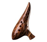 12-Hole Ceramic Ocarina Musical Instrument for Learners Ergonomic Design Improved Sound Projection for Music Lovers Ceramic Ocarina for Beginners
