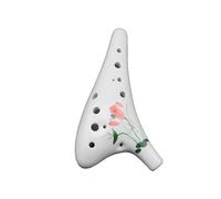 12 Hole Chinese Style Ocarina Graceful Shape Pottery Ocarina in Alto C (Color : D)