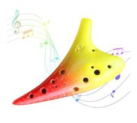 12-Hole , Instrument 12-Hole Alto C Ceramic Piccolo Colourful 12 Hole Classic Alto C Ceramic Instrument, Colourful for Children, Beginners, Pointed