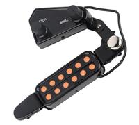 12 Hole Magnetic Acoustic Guitar Pickup Transducer Kit Amplifying Sound String Instrument with Volume Tone Tuner for Musician