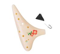 12 Hole Musical Ocarina Light Resin Body Delivers Warm Tones for Classrooms or Outdoor Performances Clear Clay Resin Flute