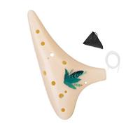 12 Hole Musical Ocarina Light Weight Resins Body Delivers Warm Tones for Classroom or Outdoor Light Weight Portables Travel Resin Woodwind Instrument Kids Safe Musical Instrument Concert
