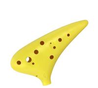12 Hole Ocarina 4 Colors Plastic Ocarinas Musical Instrument Easy To Learn And Carry For Music Lover And Beginner (Color : Yellow)