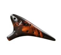 12 Hole Ocarina for Beginners, Ceramic Musical Instrument with Finger Chart, Lanyard, Carrying Bag, Video instructional guide, style to 1