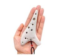 12 Hole Ocarina SC Tone With Crackle Compact And Portable Comes With A Bag Suitable For Beginners beginner Ocarina(SC WHITE)