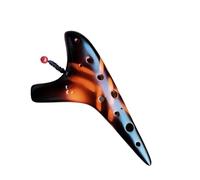 12 Hole Ocarina SC Tone With Crackle Compact And Portable Comes With A Bag Suitable For Beginners Ocarina Instrument(Black bown color)
