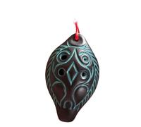 12 Hole Rice Fired Soldering Ocarina Alto C Tone Beginner Teaching Smooth Ocarina Sound Quality Ocarina (Color : 06)