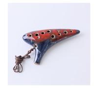12 Hole Rice Fired Soldering Ocarina Alto C Tone Beginner Teaching Smooth Ocarina Sound Quality Ocarina (Color : 04)