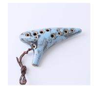 12 Hole Rice Fired Soldering Ocarina Alto C Tone Beginner Teaching Smooth Ocarina Sound Quality Ocarina (Color : 1-8)