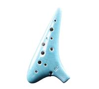 12 Hole Rice Fired Soldering Ocarina SC Tone Beginner Teaching Ocarina 12 Hole Sound Quality Ocarina With Bag (Color : 01)