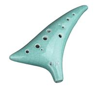 12 Hole Rice Fired Soldering Tail Matte Ocarina Alto AC Tone Beginner Teaching Smooth Ocarina 12 Hole Sound Quality Ocarina (Color : 01)