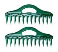 12-Hole Seed Planter Tool for Raised Beds & Pots,Manual Transplanting Dispenser Soil Hole Puncher,Fixed-Spacing Garden Dibber Soil Digger Gardening Hand Tools for Planting Vegetables,Flowers