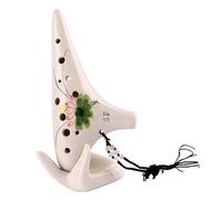 12-hole SF Ocarina Treble F Key Professional Beginner Playing Student Musical Instrument With Hand-painted Pattern (Color : 1)