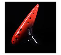 12-hole Student Beginner Ocarina Red Alto C Key Ceramic Ocarina Musical Instrument With Sheet Music Lanyard ocarina instrument