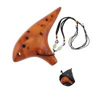 12 Holes Alto Tone C Ceramic Ocarina For Beginners With Carry Bag Musical Instrument