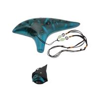 12 Holes Alto Tone C Ceramic Ocarina With Carry Bag Good Musical Instrument For Beginners (Color : A)
