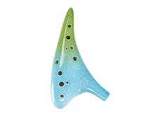 12 Holes Ceramic Ocarina Alto C Gradient Style Musical Instrument With Lanyard Protective Bag ocarina instrument (1)