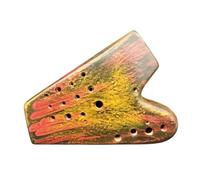 12 Holes Ocarina Flute Triple Ceramic Tuba Musical Instrument Suitable for beginners and students (Color : 01)