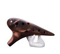 12 Holes Professional Ocarina Porcelain Advanced Ceramics Ocarina Flute Beginner Gift Alto AC Treble SC/SF (Color : AC)