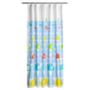 12 Hook Fish Design Shower Curtain