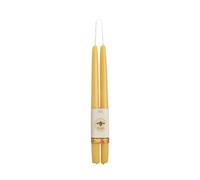 12-Hour Hand-dipped 100% Pure Beeswax Candle Tapers, 12-inch, Natural Beeswax