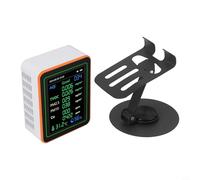 12-in-1 Air Quality Monitor PM2.5 PM10 Particle Counter with Alarm, TFT Display for TVOC Temperature Humidity Detection in Home Office(MT22 White)