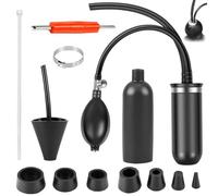 12-in-1 Automotive Smoke Machine Accessories Kit - Universal Inflatable Intake Adapter & 7 Size Sealing Cones (0.6-6.5cm), Premium Silicone EVAP Vacuum Leak Detector Tool Set for Cars & Trucks