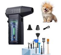 12-in-1 Compressed Air Duster-260000RPM Super Power Cordless Adjustable Electric Air Blower Duster, Rechargeable Long-Life Mini Dust Blower Cleaner for PC, Keyboard, Outdoor, House and Car Cleaning