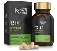 12 in 1 Intestinal Cleanse - 1500mg Wormwood, Black Walnut & Clove
