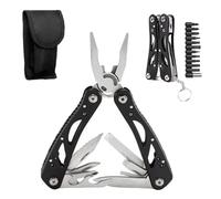 12-in-1 Multi Tool Pliers UK Legal, Foldable Pliers, Camping Pocket Multi-Tool for Men, Multi-Purpose Tool with Screwdriver Set, Stainless Steel Multitools with Nylon Pouch for Outdoor Activities